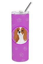 Load image into Gallery viewer, Cavalier King Charles Spaniel Blenheim #1 Stainless Steel 20 oz Skinny Tumbler