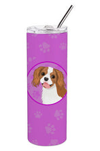 Load image into Gallery viewer, Cavalier King Charles Spaniel Blenheim #2 Stainless Steel 20 oz Skinny Tumbler