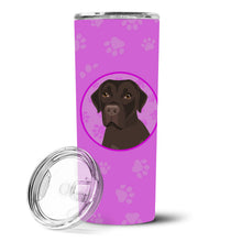 Load image into Gallery viewer, Labrador Retriever Chocolate #1 Stainless Steel 20 oz Skinny Tumbler