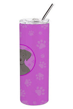 Load image into Gallery viewer, Labrador Retriever Gray Puppy Stainless Steel 20 oz Skinny Tumbler