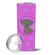 Load image into Gallery viewer, Labrador Retriever Gray Puppy Stainless Steel 20 oz Skinny Tumbler