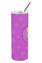 Load image into Gallery viewer, Pembroke Corgi Red and White Stainless Steel 20 oz Skinny Tumbler