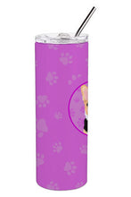 Load image into Gallery viewer, Pembroke Welsh Corgi Tricolor Red-Headed Stainless Steel 20 oz Skinny Tumbler