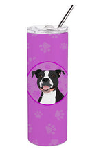 Load image into Gallery viewer, Pit Bull Black #3 Stainless Steel 20 oz Skinny Tumbler