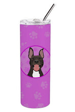 Load image into Gallery viewer, Pit Bull Black #4 Stainless Steel 20 oz Skinny Tumbler