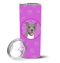 Load image into Gallery viewer, Pit Bull Blue #1 Stainless Steel 20 oz Skinny Tumbler