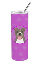 Load image into Gallery viewer, Pit Bull Blue #2 Stainless Steel 20 oz Skinny Tumbler