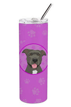 Load image into Gallery viewer, Pit Bull Blue #3 Stainless Steel 20 oz Skinny Tumbler