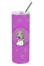Load image into Gallery viewer, Pit Bull Blue #5 Stainless Steel 20 oz Skinny Tumbler