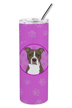 Load image into Gallery viewer, Pit Bull Blue #6 Stainless Steel 20 oz Skinny Tumbler