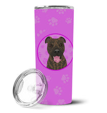 Load image into Gallery viewer, Pit Bull Brindle #1 Stainless Steel 20 oz Skinny Tumbler