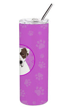 Load image into Gallery viewer, Pit Bull White #3 Stainless Steel 20 oz Skinny Tumbler
