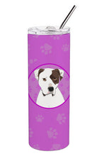 Load image into Gallery viewer, Pit Bull White #3 Stainless Steel 20 oz Skinny Tumbler