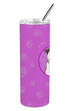 Load image into Gallery viewer, Pit Bull White #3 Stainless Steel 20 oz Skinny Tumbler