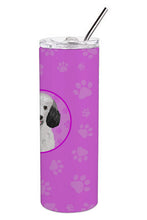 Load image into Gallery viewer, Poodle Standard Silver Stainless Steel 20 oz Skinny Tumbler
