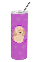 Load image into Gallery viewer, Poodle Toy Apricot Stainless Steel 20 oz Skinny Tumbler