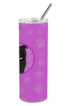 Load image into Gallery viewer, Pug Black #1 Stainless Steel 20 oz Skinny Tumbler
