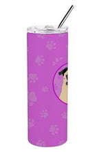 Load image into Gallery viewer, Pug Fawn #1 Stainless Steel 20 oz Skinny Tumbler