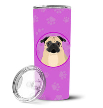 Load image into Gallery viewer, Pug Fawn #1 Stainless Steel 20 oz Skinny Tumbler
