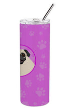 Load image into Gallery viewer, Pug Fawn #2 Stainless Steel 20 oz Skinny Tumbler