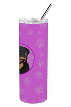 Load image into Gallery viewer, Rottweiler Black and Tan #1 Stainless Steel 20 oz Skinny Tumbler
