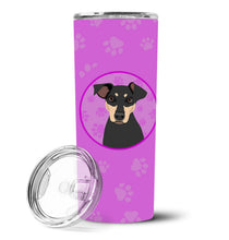 Load image into Gallery viewer, Rottweiler Black and Tan #3 Stainless Steel 20 oz Skinny Tumbler