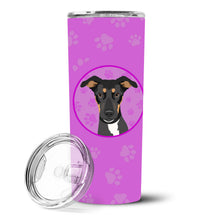 Load image into Gallery viewer, Rottweiler Black and Tan #6 Stainless Steel 20 oz Skinny Tumbler