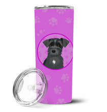 Load image into Gallery viewer, Schnauzer Black #1 Stainless Steel 20 oz Skinny Tumbler