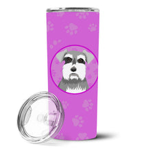 Load image into Gallery viewer, Schnauzer Salt and Pepper #1 Stainless Steel 20 oz Skinny Tumbler