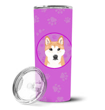 Load image into Gallery viewer, Shiba Inu Red #1 Stainless Steel 20 oz Skinny Tumbler