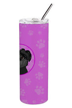 Load image into Gallery viewer, Shih-Tzu Black Stainless Steel 20 oz Skinny Tumbler