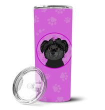 Load image into Gallery viewer, Shih-Tzu Black Stainless Steel 20 oz Skinny Tumbler