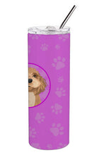 Load image into Gallery viewer, Shih-Tzu Red Stainless Steel 20 oz Skinny Tumbler