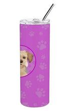 Load image into Gallery viewer, Yorkie Blue and Tan #1 Stainless Steel 20 oz Skinny Tumbler