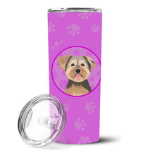 Load image into Gallery viewer, Yorkie Chocolate #2 Stainless Steel 20 oz Skinny Tumbler
