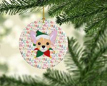 Load image into Gallery viewer, Chihuahua Merry Christmas Ceramic Ornament