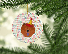 Load image into Gallery viewer, Chow Chow Merry Christmas Ceramic Ornament