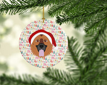 Load image into Gallery viewer, German Shepherd Merry Christmas Ceramic Ornament