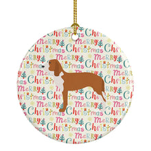 Load image into Gallery viewer, Spanish Hound Merry Christmas Ceramic Ornament