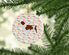 Load image into Gallery viewer, Welsh Springer Spaniel Merry Christmas Ceramic Ornament