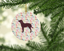 Load image into Gallery viewer, American Water Spaniel Merry Christmas Ceramic Ornament