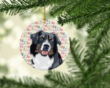 Load image into Gallery viewer, Australian Shepherd Black Tricolor #1 Christmas Ceramic Ornament