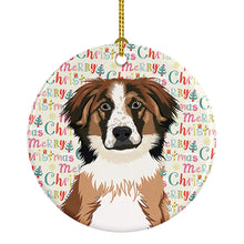 Load image into Gallery viewer, Australian Shepherd Red Tricolor #1 Christmas Ceramic Ornament