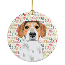 Load image into Gallery viewer, Beagle Tricolor #2 Christmas Ceramic Ornament