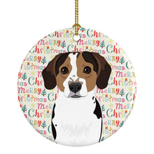 Load image into Gallery viewer, Beagle Tricolor Ticked Christmas Ceramic Ornament