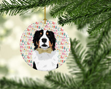 Load image into Gallery viewer, Bernese Mountain Dog #2 Christmas Ceramic Ornament