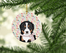 Load image into Gallery viewer, Bernese Mountain Dog Puppy #1 Christmas Ceramic Ornament