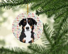 Load image into Gallery viewer, Bernese Mountain Dog Puppy #2 Christmas Ceramic Ornament