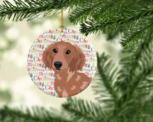 Load image into Gallery viewer, Chihuahua Red #2 Christmas Ceramic Ornament