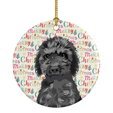 Load image into Gallery viewer, Doodle Black #2 Christmas Ceramic Ornament